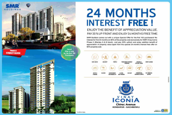 Get 24 months interest free at SMR Vinay Iconia in Hyderabad